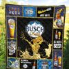 busch light quilt blanket beer lover funny gift cja50