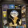 busch quilt blanket beer lover funny gift 5soto