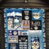 busch quilt blanket funny gift idea for beer lover e2krv