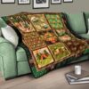 camping quilt blanket funny gift for camping lover tfjd1