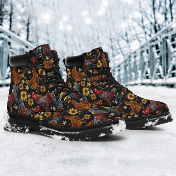 Chicken Boots Animal Custom Shoes Funny Chicken Lover 4 chicken boots animal custom shoes funny chicken lover frn1f
