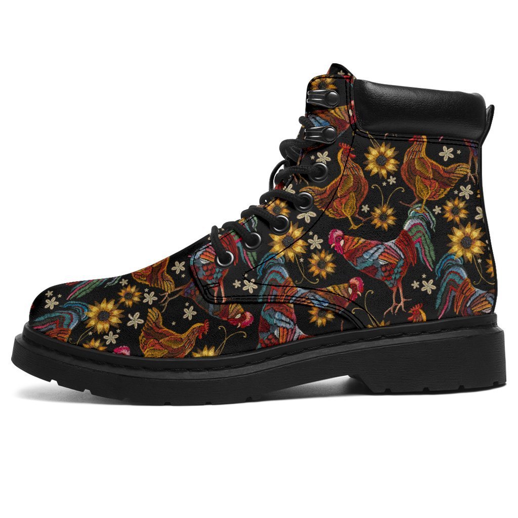 Chicken Boots Animal Custom Shoes Funny Chicken Lover Chicken Boots Animal Custom Shoes Funny Chicken Lover