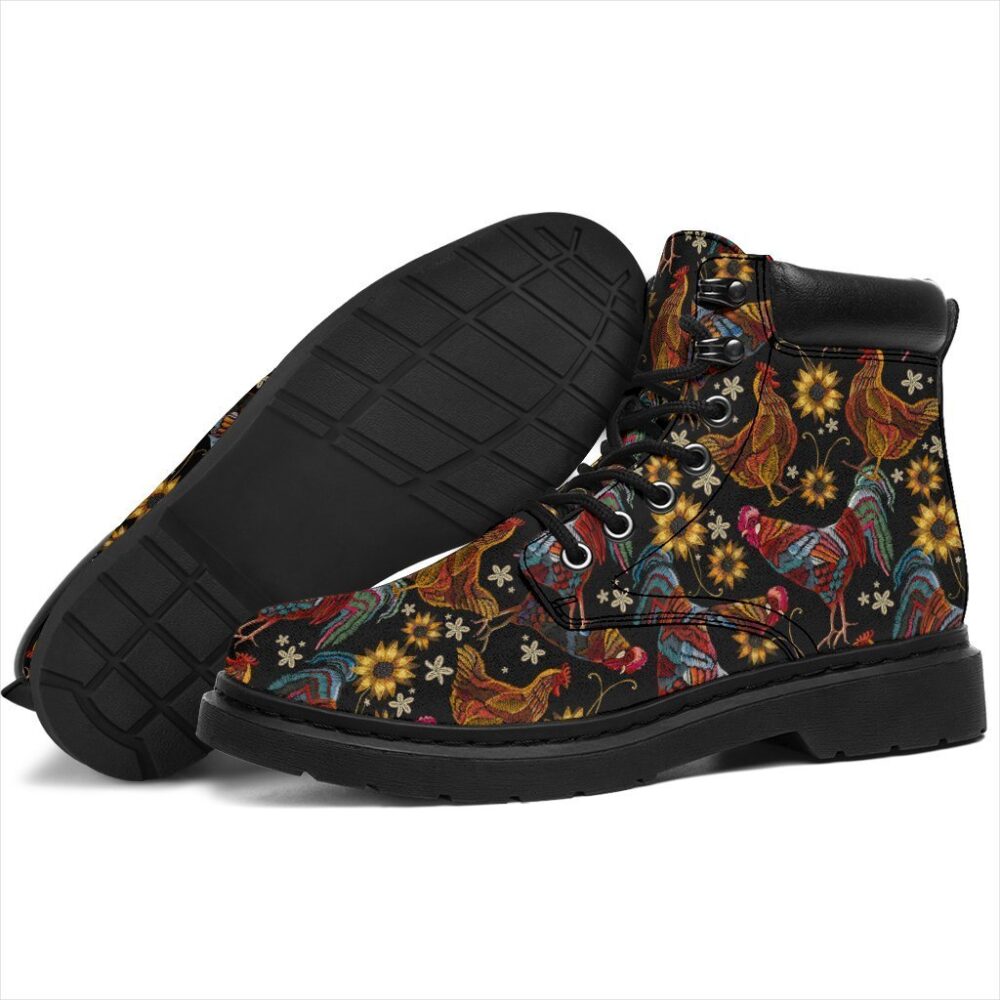 Chicken Boots Animal Custom Shoes Funny Chicken Lover