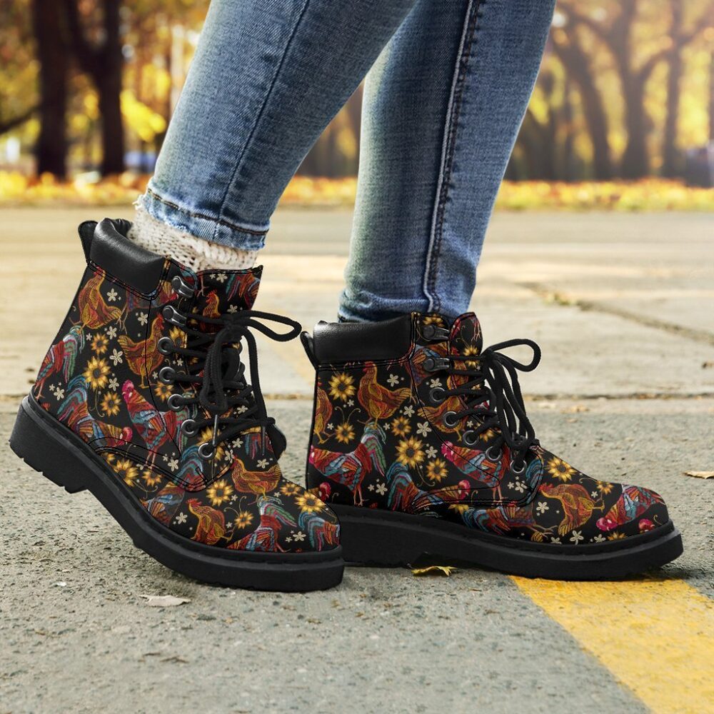 Chicken Boots Animal Custom Shoes Funny Chicken Lover Chicken Boots Animal Custom Shoes Funny Chicken Lover