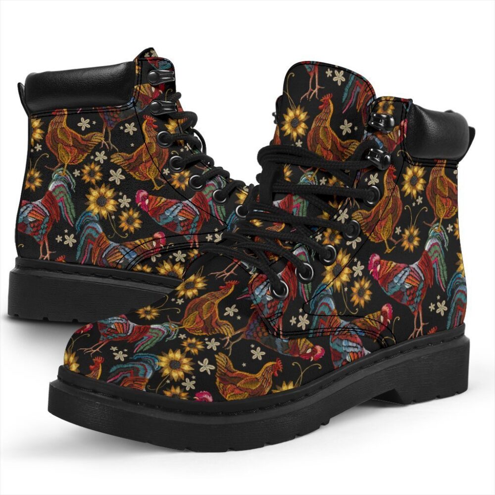 Chicken Boots Animal Custom Shoes Funny Chicken Lover