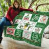 christmas elf quilt blanket funny xmas gift idea uwdau