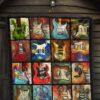 classic guitar quilt blanket gift for guitar lover pq1wm