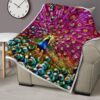 colorful peacock quilt blanket gift for peacock lover f61nd