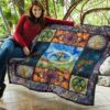 colorful tree of life quilt blanket for earth lover edr3d