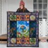 colorful tree of life quilt blanket for earth lover ioppc