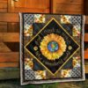 colorful what a wonderful world sunflower quilt blanket gift c1mln