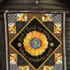 colorful what a wonderful world sunflower quilt blanket gift vtsb3
