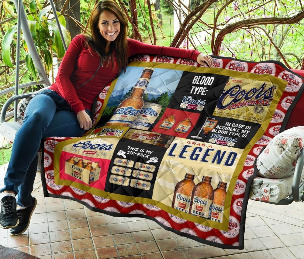 Coors Banquet Quilt Blanket Funny Gift For Beer Lover