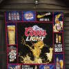 coors light quilt blanket all i need is beer funny gift u7542