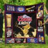 coors light quilt blanket all i need is beer funny gift uvais
