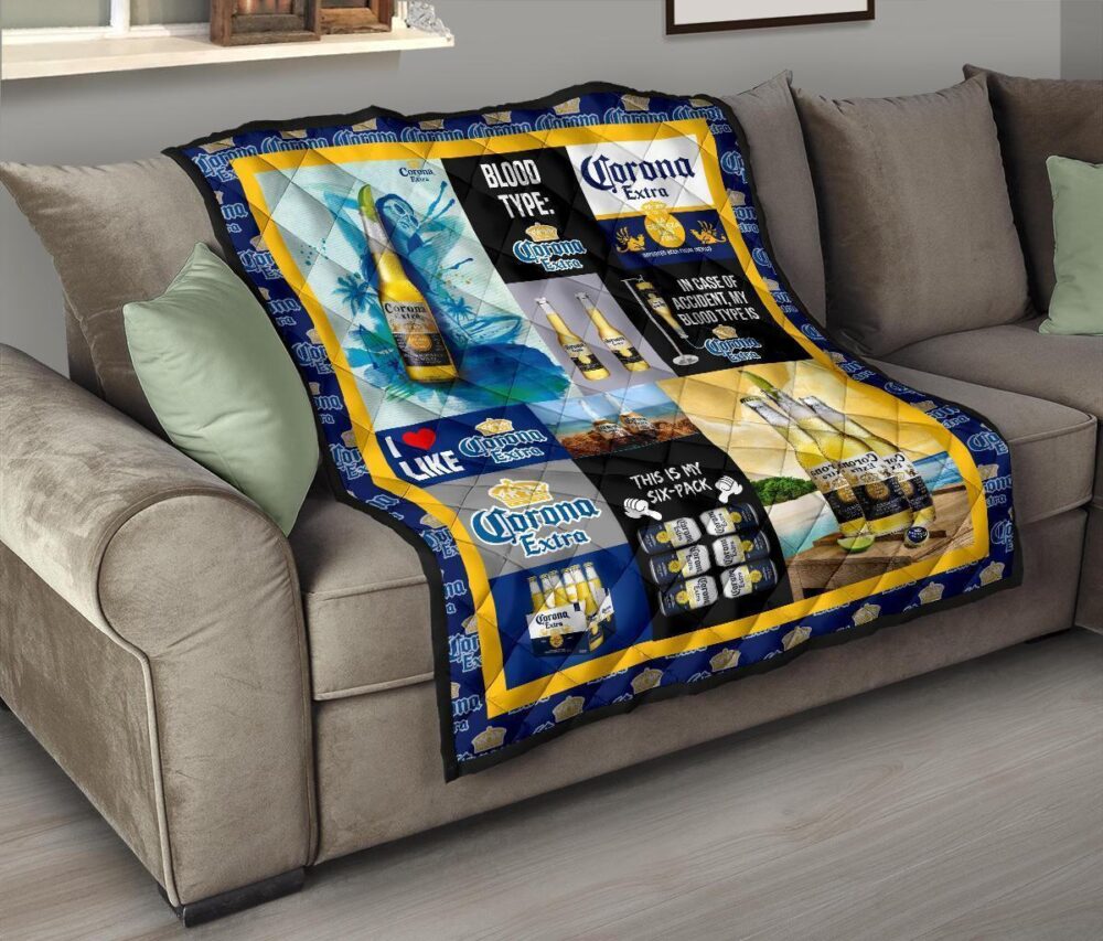Corona Extra Quilt Blanket Funny Gift For Beer Lover