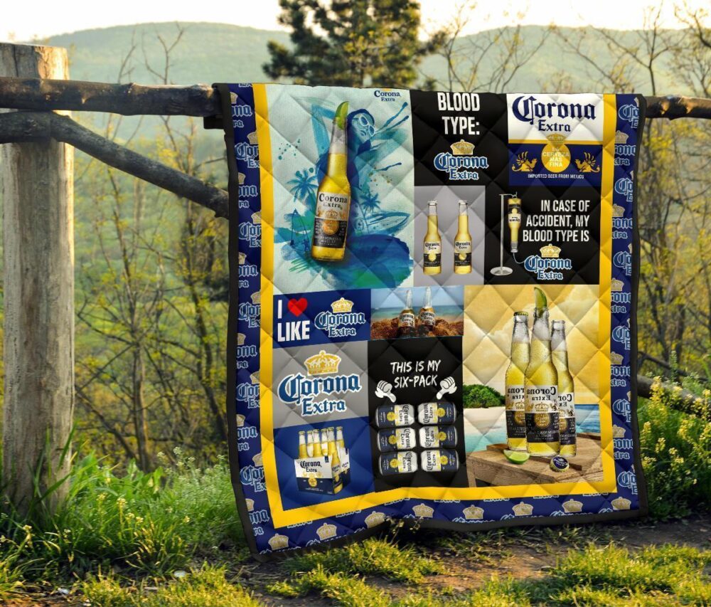 Corona Extra Quilt Blanket Funny Gift For Beer Lover