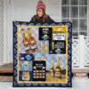 corona light quilt blanket funny gift for beer lover ube3d