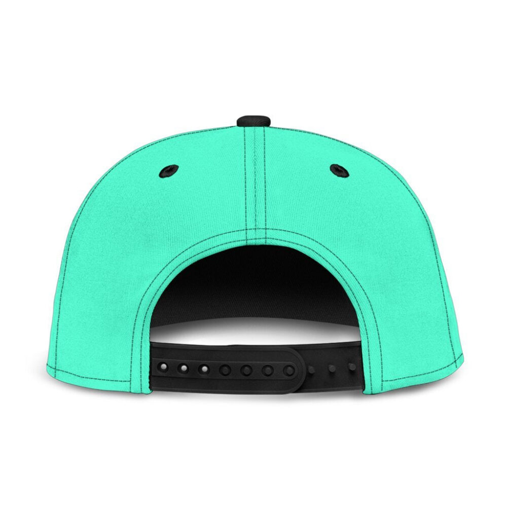 Cyan Crewmate Snapback Hat Among Us Gift Idea