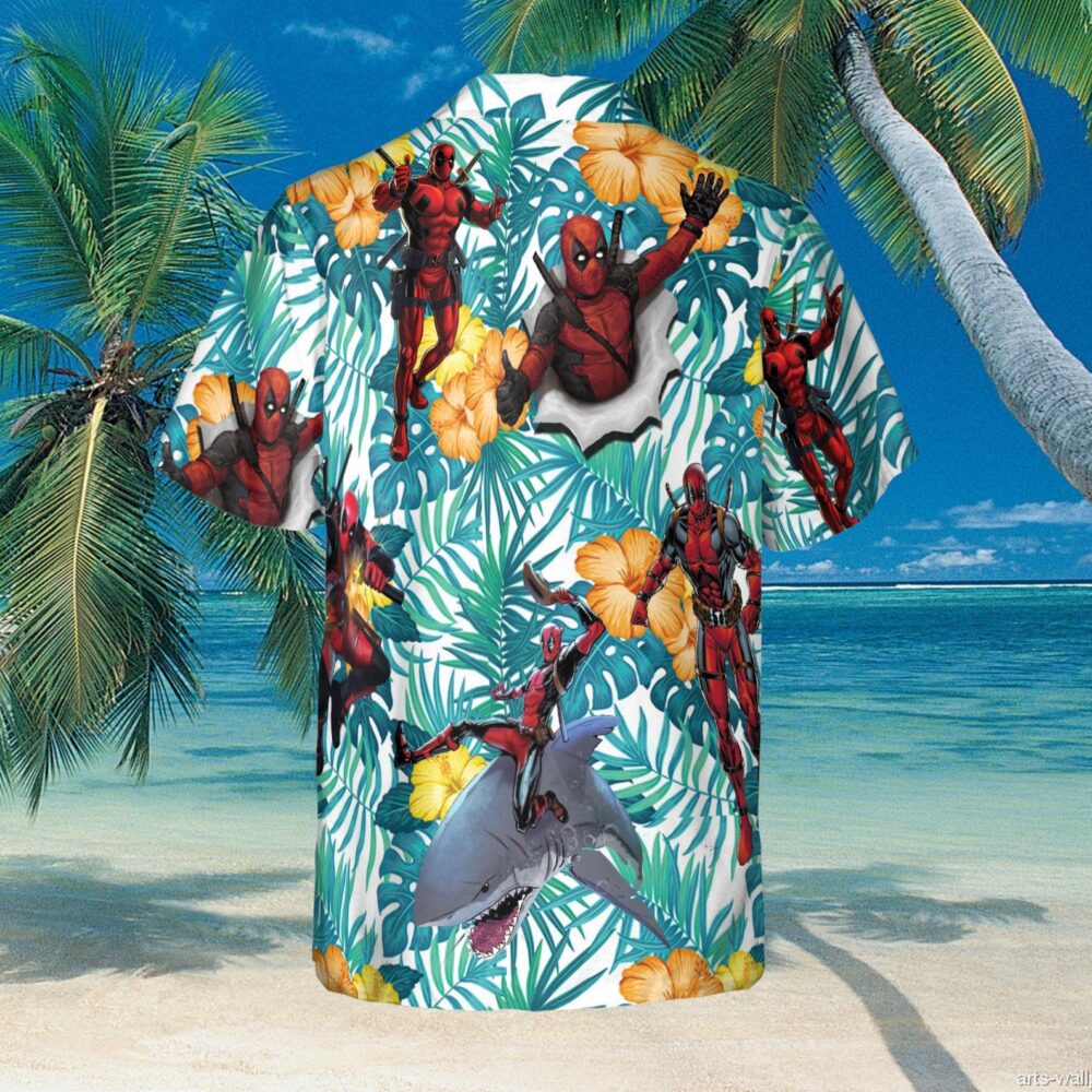 Deadpool Custom Hawaii Shirt | Avenger Hawaiian Heroes Hawaiian Shirt | Short Sleeve Hawaiian Shirt