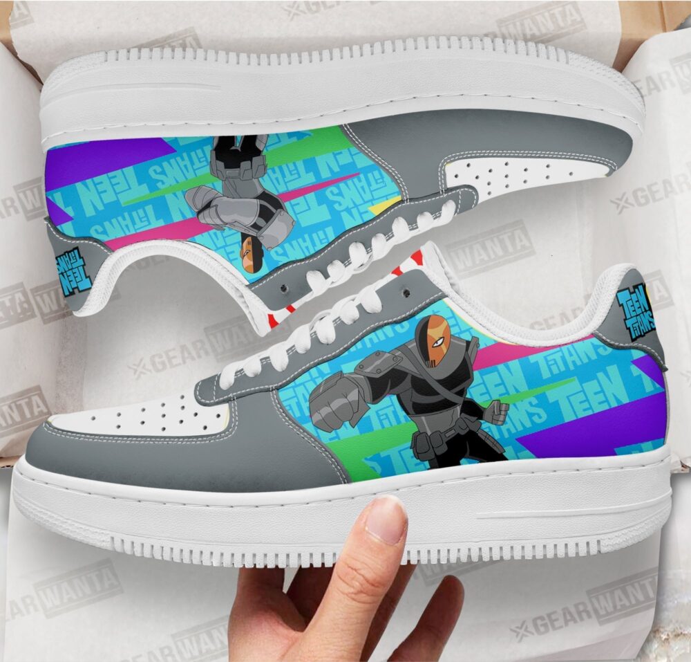 Deathstroke Sneakers Custom Teen Titan Go Cartoon Shoes