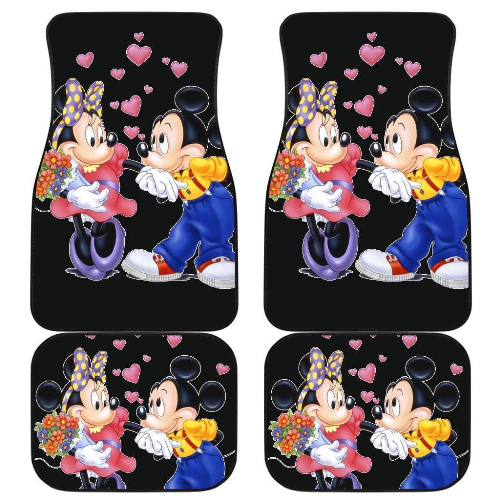 DN Cartoon Mickey And Minnie Mouse Car Floor Mats MKCFM09