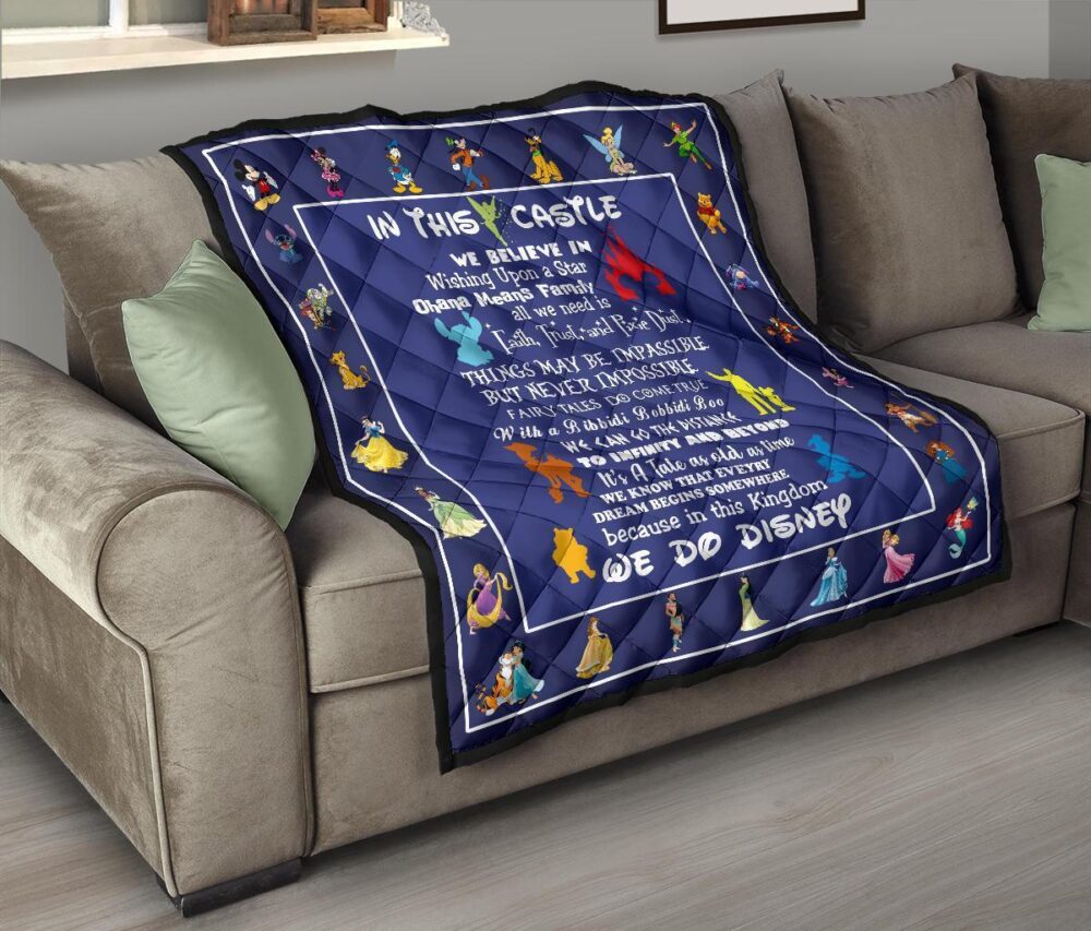 DN Castle Quilt Blanket We Believe In For DN Fan Gift