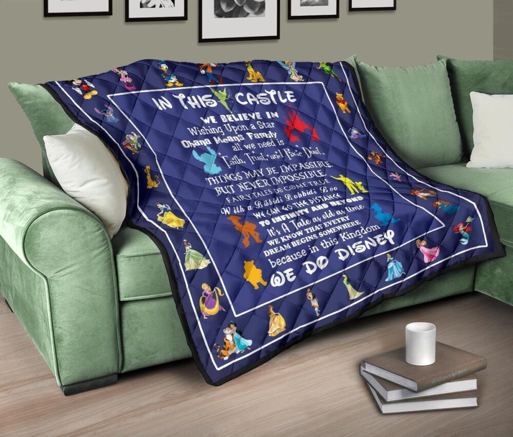 DN Castle Quilt Blanket We Believe In For DN Fan Gift