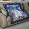 dn dogs quilt blanket we are never too old fan gift idea 8g20h