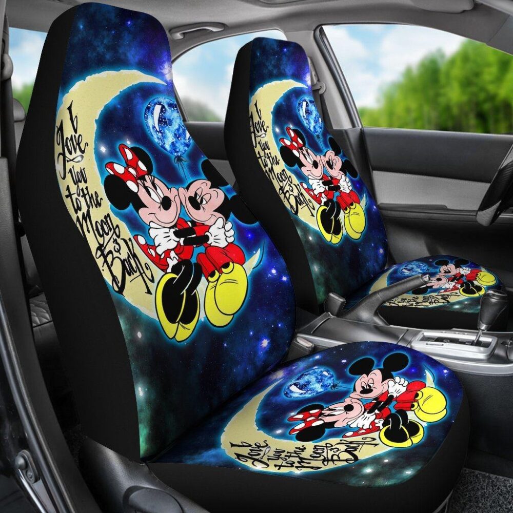 DN Mickey & Minnie Car Seat Covers Cartoon Fan Gift MKCSC26