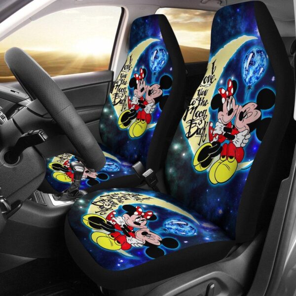 DN Mickey & Minnie Car Seat Covers Cartoon Fan Gift MKCSC26