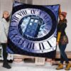 doctor who tardis quilt blanket funny gift idea for fan e35gu