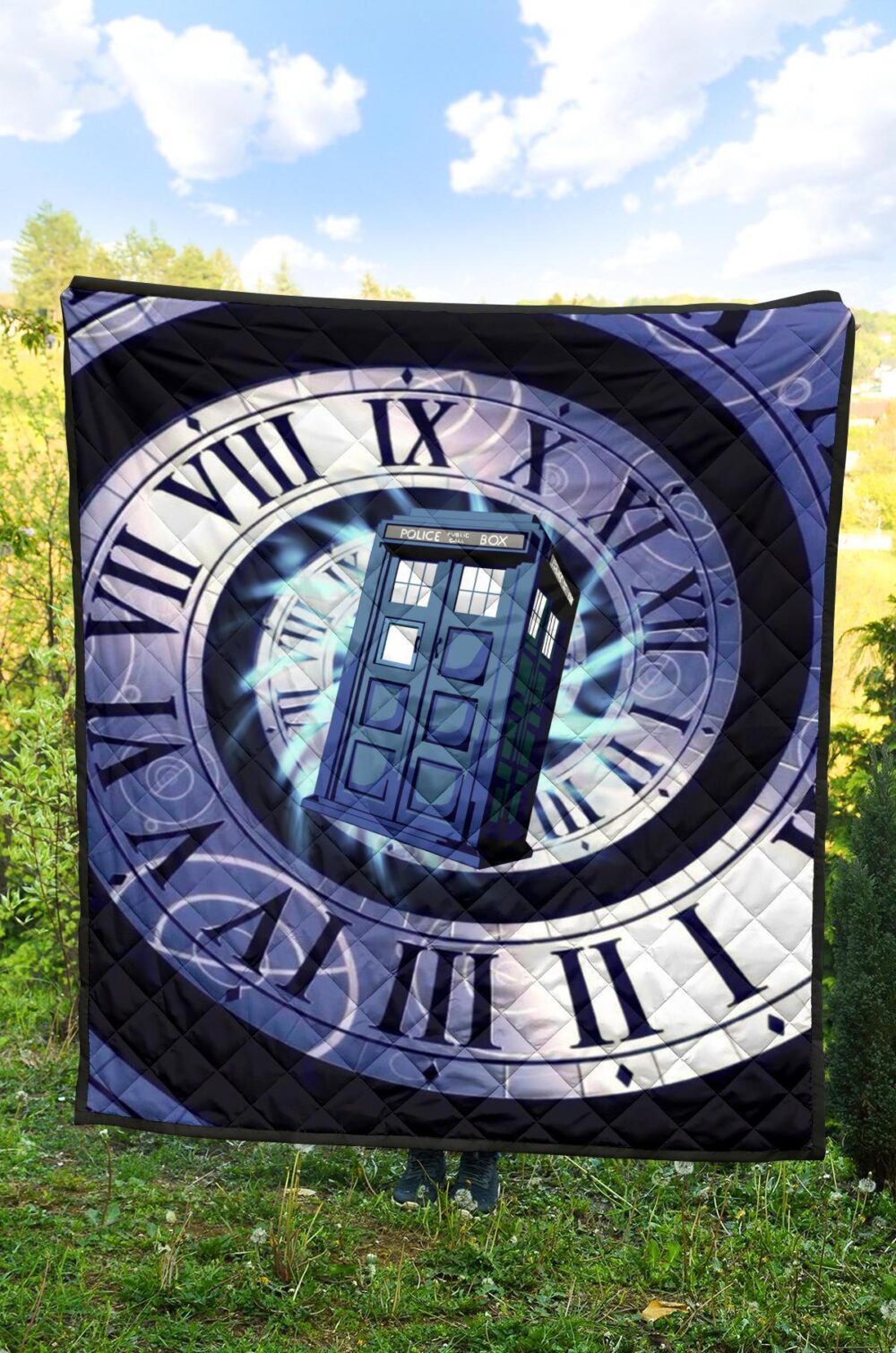 Doctor Who Tardis Quilt Blanket Funny Gift Idea For Fan