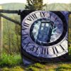 doctor who tardis quilt blanket funny gift idea for fan whpix