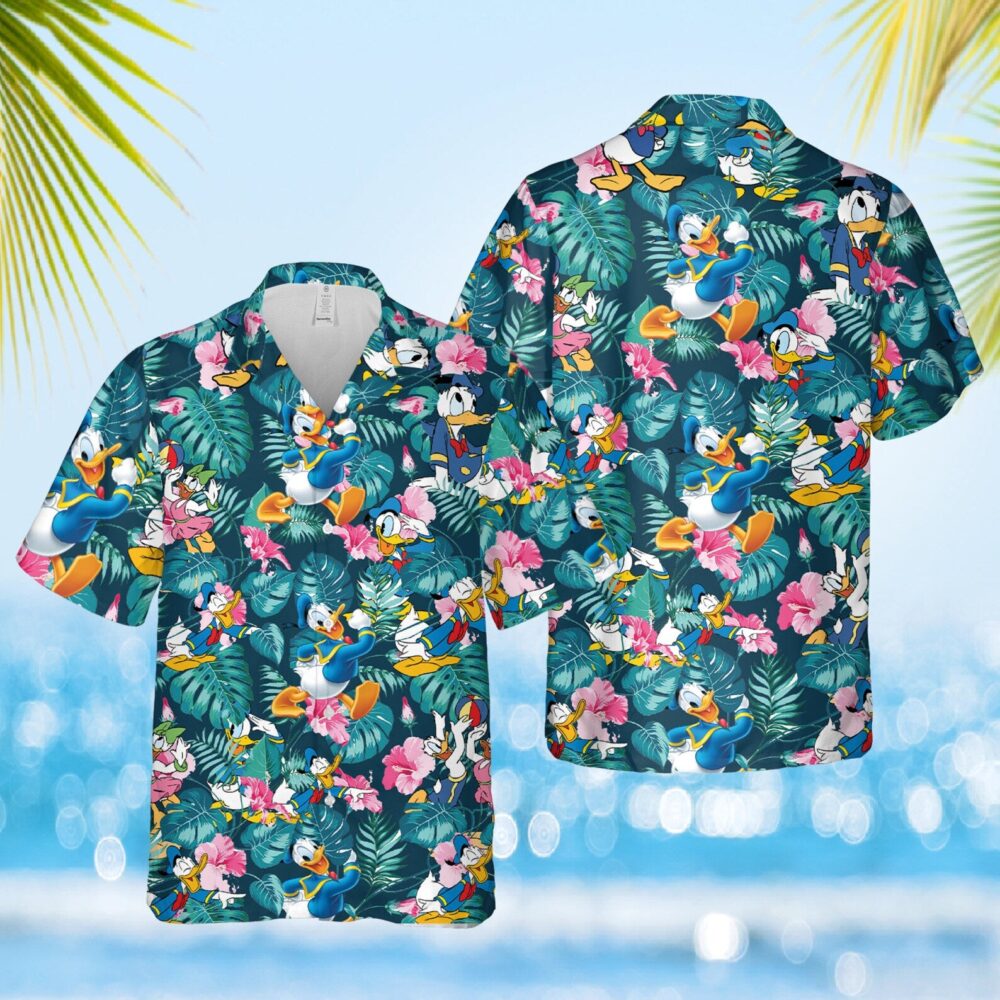 Donald Duck Custom Hawaii Shirt | Tropical  Disney Button Up Shirts