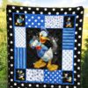 donald duck quilt blanket funny cartoon fan gift idea drsx3