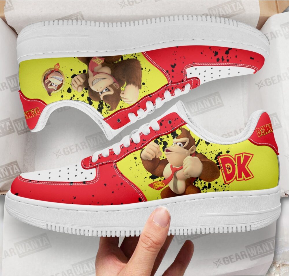 Donkey Kong Sneakers Custom For Gamer Shoes