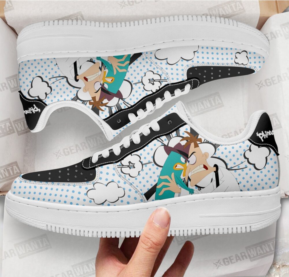 Dr. Heinz Doofenshmirt and Perry Sneakers Custom Phineas and Ferb Shoes