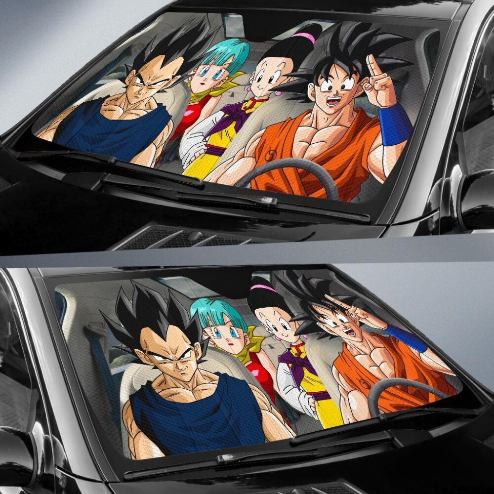 Dragon Ball Anime Goku Vegeta Auto Sun Shade