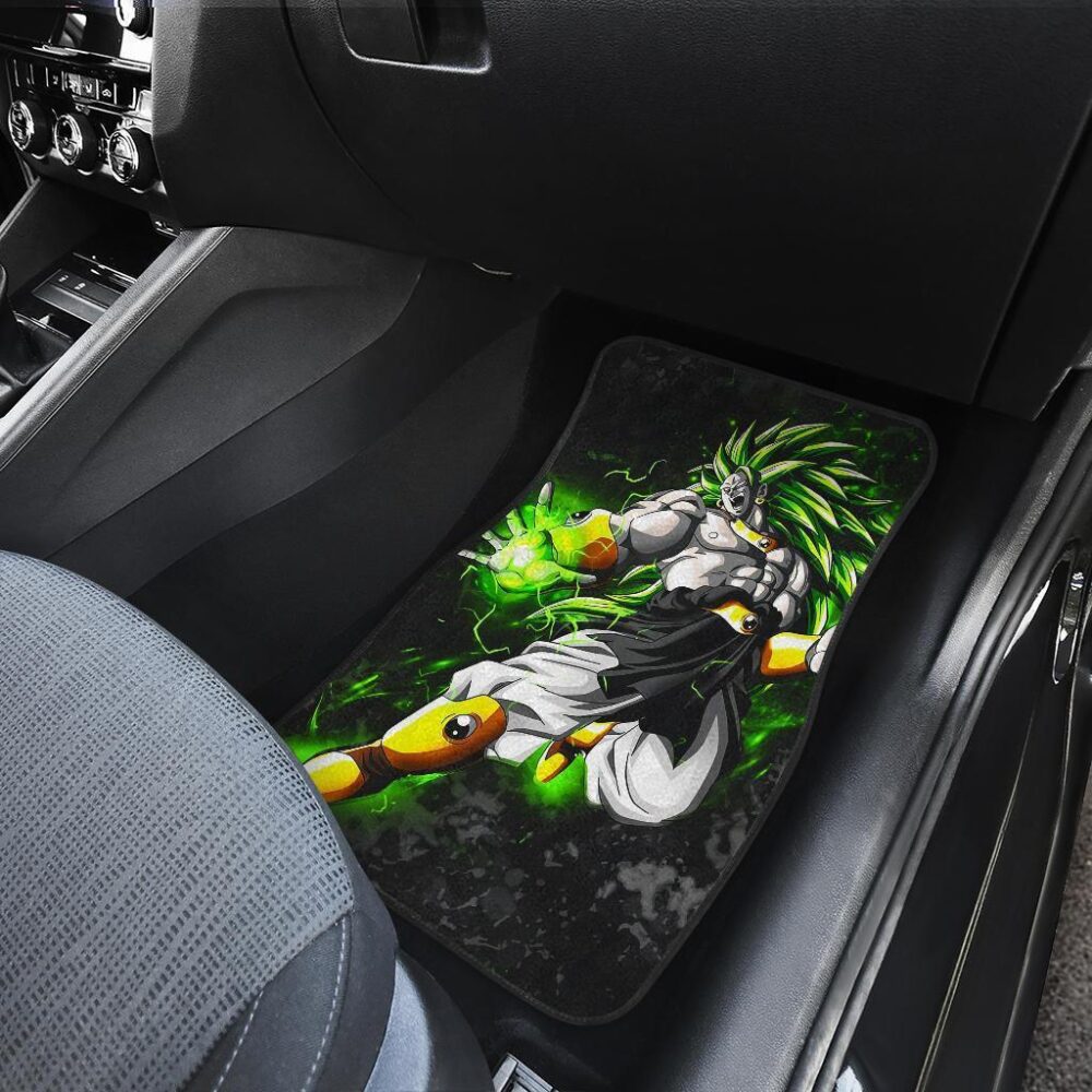 Dragon Ball Car Floor Mats | Broly on Saiya Mode Car Floor Mats