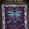 dragonflies are kisses from heaven quilt blanket dragonfly lover cztqz