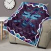 dragonflies are kisses from heaven quilt blanket dragonfly lover xwcg8