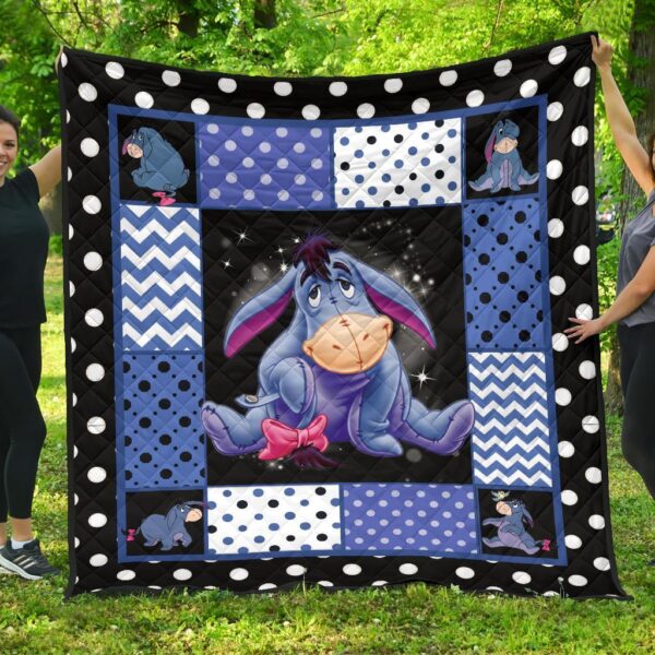 Eeyore Quilt Blanket Cute Gift Idea For Cartoon Fan