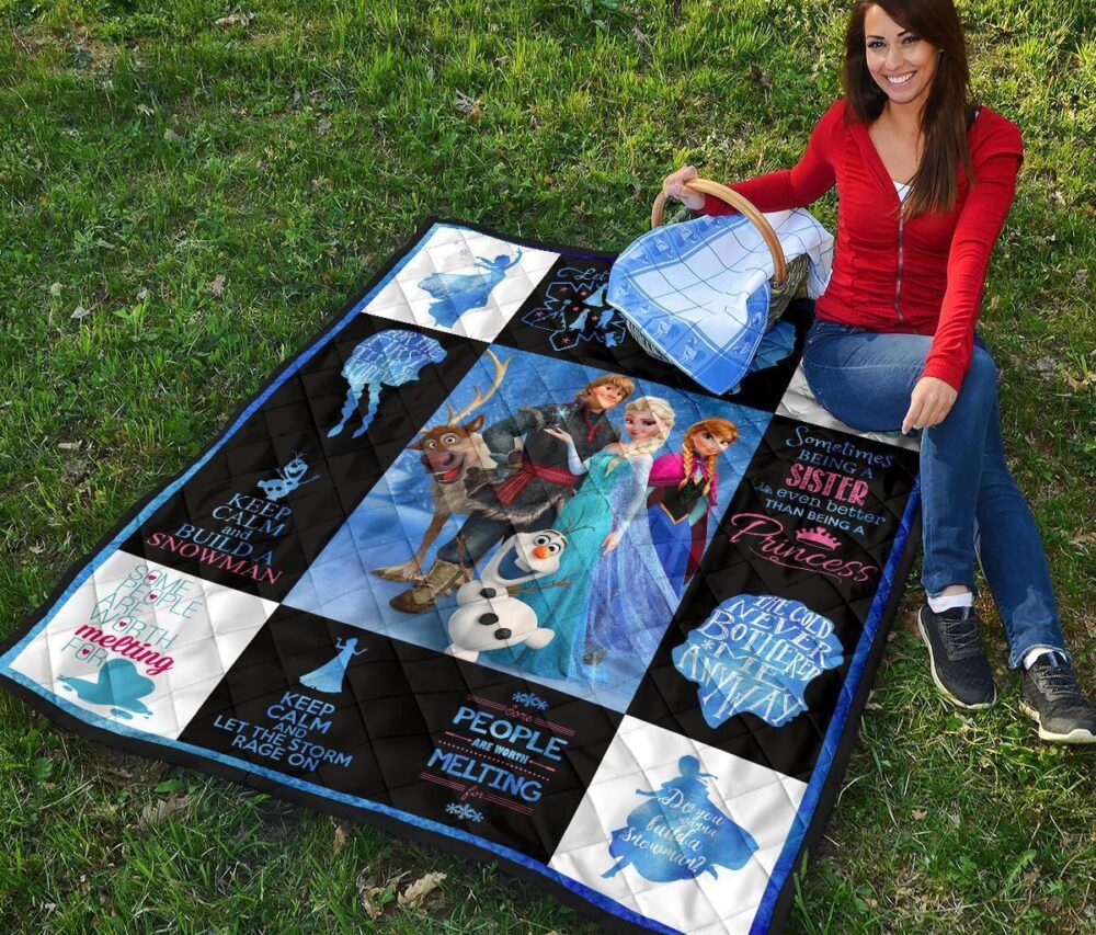 Fan DN Frozen Quilt Blanket Amazing Gift Idea