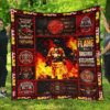 firefighter quilt blanket amazing gift idea 0mtx4