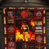 firefighter quilt blanket amazing gift idea dsba0