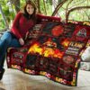 firefighter quilt blanket amazing gift idea kwv8v