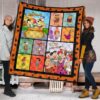 flintstone 60th anniversary quilt blanket cartoon fan gift lik5z