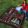 frozen quilt blanket dn princess christmas theme gift idea jzvm2