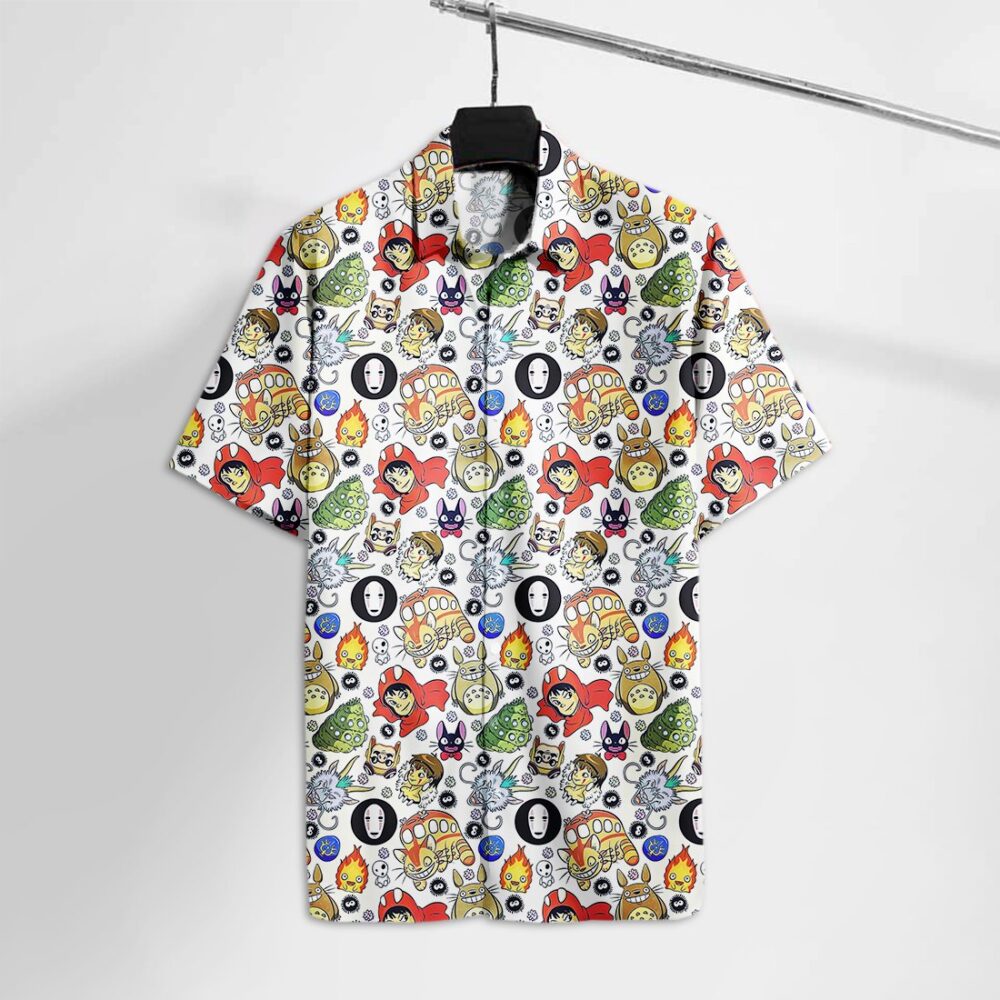 Ghibli Custom Button Up Hawaiian Shirt